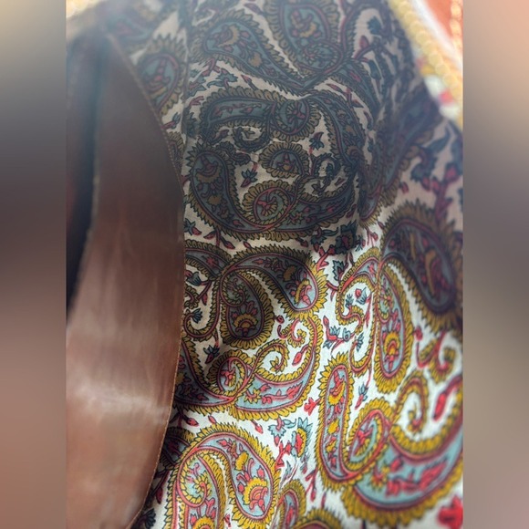 Noonday‎ Collection Monterey Leather Basket Weave Purse Satchel Hobo Bag Brown - Picture 9 of 13